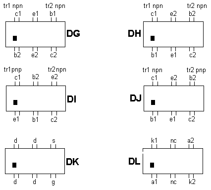 base diagrams dg to dl