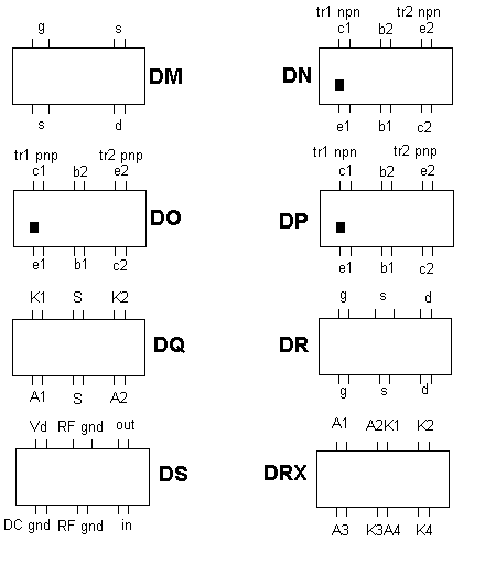 base diagrams dm to dr